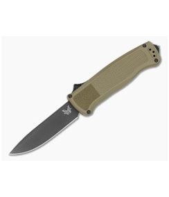 Benchmade 5371BK-03 Shootout Drop Point Ranger Green Grivory S30V Black DLC OTF Automatic Knife (3.49" Blade) - BM-5371BK-03 1
