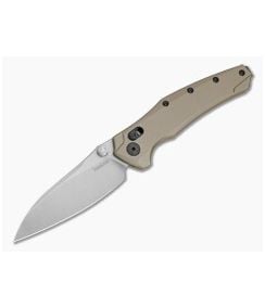 Kershaw Bareknuckle DuraLock Flat Dark Earth Aluminum MagnaCut Stonewash Folding Knife (3.50" Blade) 6777FDESW - KS-6777FDESW 1