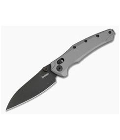 Kershaw Bareknuckle DuraLock Gray Aluminum MagnaCut Black PVD Folding Knife (3.50" Blade) 6777GRYBLK - KS-6777GRYBLK 1