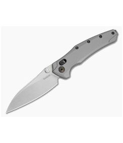 Kershaw Bareknuckle DuraLock Gray Aluminum MagnaCut Stonewash Folding Knife (3.50" Blade) 6777GRYSW - KS-6777GRYSW 1