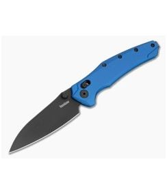Kershaw Bareknuckle DuraLock Navy Blue Aluminum MagnaCut Black PVD Folding Knife (3.50" Blade) 6777NBBLK - KS-6777NBBLK 1