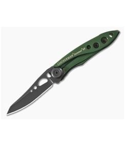 Leatherman Skeletool KB OD Green Aluminum 420HC Black Oxide Liner Lock Knife (2.60" Blade) 833159 - LM-833159 1