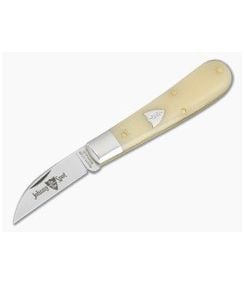 Great Eastern Cutlery Tidioute #93 Johnny On The Spot Large Blade Smooth White Bone 1095 Carbon Steel Folding Pocket Carving Knife (3.87" Closed) 930126L - GEC-930126L-SWB 1