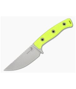 Microtech Akris High Visibility G10 M390MK Black Kydex Sheath Fixed Blade Hunting Knife (3.70" Blade) 95-10HV-5 - MT-95-10HV-5 1