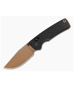 Vosteed Porcupine ModSwap Black G10 Crossbar Lock 154CM Copper Dune Folding Knife (3.08") - VSD-A3101 1