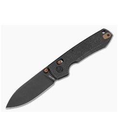 Vosteed Raccoon TiSlim Acid Wash Black Titanium S35VN Black Stonewash Folding Knife (3.18" Blade) A4509 - VSD-A4509 1