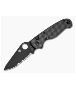 Spyderco ButtonUp Carbon Fiber Black Serrated - SP-C275CFPSBK 1