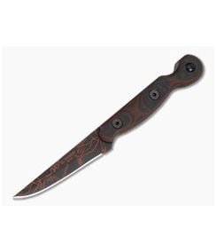 TOPS El Pionero Red/Black G10 1095 Black and Red Cerakote Diablito Edition Fixed Blade Knife (3.38" Blade) ELPOL-01 - TP-ELPOL-01 1