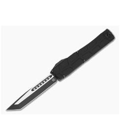 Heretic NYX V2 Tanto Proof Run Black Aluminum Magnacut Two Tone Black Tactical OTF Automatic Knife (3.62" Blade) H015-10A-T - HRT-H015-10A-T 1