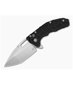 Heretic Martyr MagnaCut Stonewash Black Polymer Button Lock Flipper (3.50" Blade) H057-2A - HRT-H057-2A 1