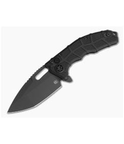 Heretic Martyr Manual Tactical Black Polymer MagnaCut Button Lock Flipper (3.50" Blade) H057-4A-T - HRT-H057-4A-T 1