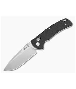 Reate Horizon X Drop Point Black Fatcarbon Glass Nitro-X7 Stonewash Crossbar Lock Knife (3.20" Blade) - RK-HRZN-X-09 1