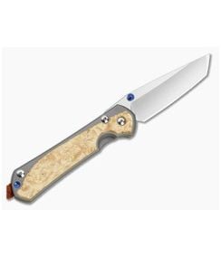 Chris Reeve Large Sebenza 31 Left Hand Tanto Box Elder MIM Clip Rust Lanyard - CRK-L31-1133-173-002 1