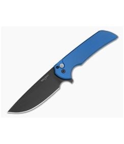 Protech Mordax Blue Anodized Aluminum MagnaCut DLC Black Button Lock Flipper (3.50" Blade) MX103-LTD-BLUE - PT-MX103-LTD-BLUE 1