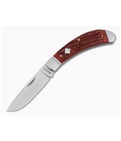 RoseCraft Obed Creek Bow Trapper Vintage Red Jigged Bone 14C28N Drop Point Slip Joint Folding Knife (4.12" Closed) RCT015-RJB - RCB-RCT015-RJB 1
