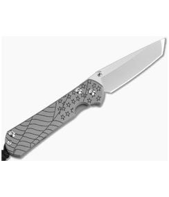 Chris Reeve Small Sebenza 31 Left Hand Tanto Forever Flag Glass Blasted Titanium MagnaCut Folding Knife (2.94" Blade) S31-1511 - CRK-S31-1511 1