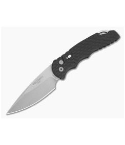 Protech Tactical Response 4 Black Feather Texture Aluminum MagnaMax Stonewash Automatic Knife (4.00" Blade) T4105-F-MM - PT-T4105-F-MM 1