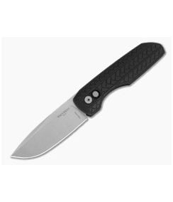 Protech Vero Synapse 2 Black Herringbone Aluminum MagnaMax Stonewash Automatic Knife (3.50" Blade) VERO2105-MM - PT-VERO2105-MM 1
