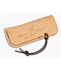 Great Eastern Cutlery #93 Wood Chipper Natural Veg-Tan Leather Knife Sleeve - GEC-WOODCHIPPER-SLEEVE 1