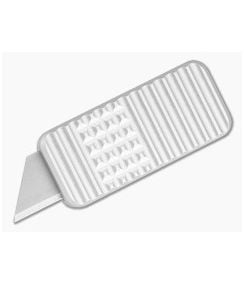 Rivery Zero V2 Gemstone Pattern Gray Aluminum Manual OTF Utility Knife (2.68" Closed) - RIV-ZV2-OTF-GEM-6061-GRY 1