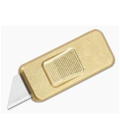 Rivery MFG Zero V2 Utility Knife Agent Newton Brass - RIV-ZV2-OTF-AN-BRASS 1