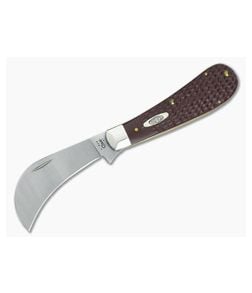 Case Hawkbill Pruner Synthetic Brown Handle Slipjoint 00016 - CA-00016 1