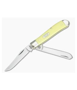 Case Mini Trapper Yellow Synthetic Handle Slipjoint 00029 - CA-00029 1
