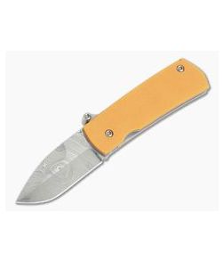 D Rocket Design Shamsher Orange Paper Micarta Damasteel Paw Claw Lever Release Auto - DRD-0003 1