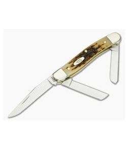 Case Amber Bone Peach Seed Jig Medium Stockman 00042 - CA-00042 1