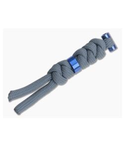 Chris Reeve Large Charcoal Lanyard Blue Hardware - CRK-0013 1
