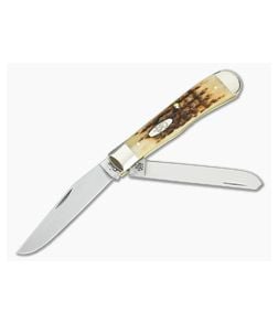 Case Trapper Amber Bone Carbon Steel 00163 - CA-00163 1