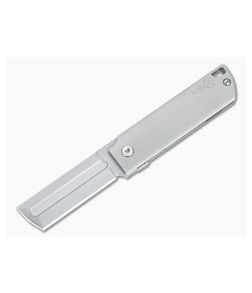 D Rocket Design MinimalX Flipper Blasted M390 SpaceXi Titanium Frame Lock Folder 0016 - DRD-0016 1