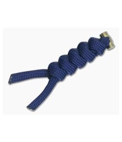 Chris Reeve Small Sebenza 21 Midnight/Gold Knotted Lanyard - CRK-0019 1