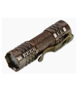 Ti2 Design / CWF Pele Custom Flashlight Copper Paisley 4000K - CWF-001 1