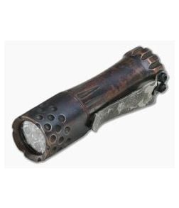 Laulima Metal Craft Malihini Flashlight Copper Patina Steel Flame Koi Clip 4000K - LMC-001 1
