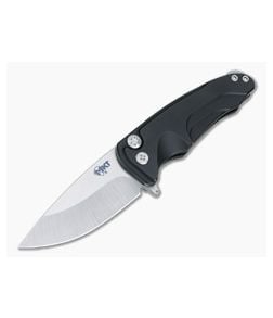 Medford Smooth Criminal Black Aluminum CPM S35VN Button Lock Flipper - MKT-001 1