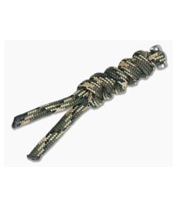 Chris Reeve Small Sebenza 21 Multicolored Knotted Lanyard Franklin Camo/Silver - CRK-0027 1