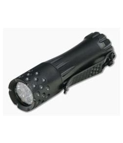 Laulima Metal Craft Malihini Flashlight Titanium Black DLC Dimpled Triangle Clip 4000K - LMC-002 1