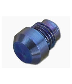 Hinderer Knives Investigator Pen Flat End Attachment Titanium Blue - HK-0030 1