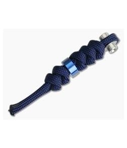 Chris Reeve Large Inkosi Midnight Lanyard with Blue Bead - CRK-0040 1
