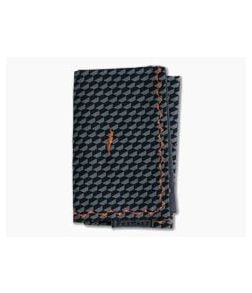 Fox Hanx Axis Cotton Black and Gray Hexagon Handmade Handkerchief - FH-004 1