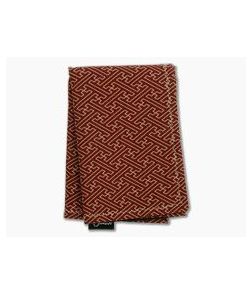 SwankHanks Red Sayagata Japanese Cotton and Microsuede Hank - SH-004 1