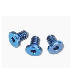 Hinderer Knives XM-18 3.5"/XM-24 Titanium Handle Screws Stonewashed Blue | Set of 3 - HK-0060 1