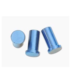 Hinderer Knives XM-18 3.5" Titanium Handle Nut Set of 3 Blue - HK-0062 1