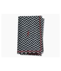 Fox Hanx Phalanx Cotton Black and White Chevron Handmade Handkerchief - FH-006 1