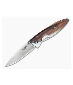 MCusta Knives Kasumi Series Rosewood Damascus Liner Lock 71DR - MC-0071DR 1