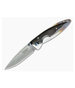 MCusta Knives Kasumi Series African Ebony Damascus Liner Lock 73D - MC-0073D 1