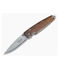 Mcusta Tsuchi San Mai VG10 Damascus Ironwood Liner Lock Folder 77DI - MC-0077DI 1