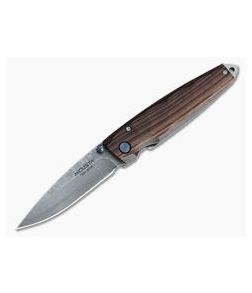 Mcusta Tsuchi San Mai VG10 Damascus Rosewood Liner Lock Folder 77DR - MC-0077DR 1