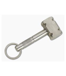 Ober Metalworks Mjolnir Titanium Hammer Knurled Key Chain - OM-007 1